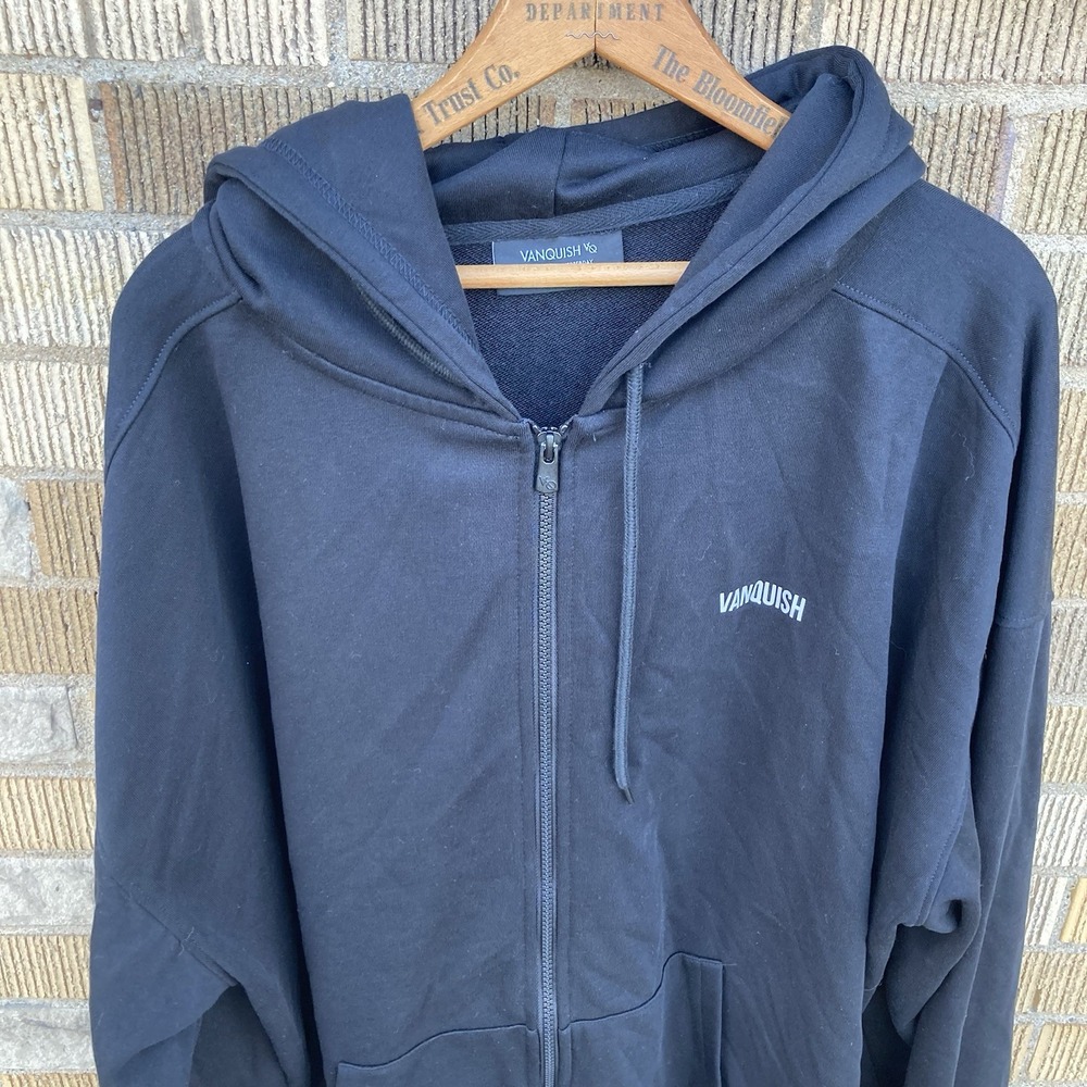 Vanquish Fitness Men's 3XL Full Zip Black Hoodie‎